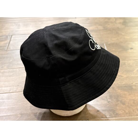 Disney Parks Black Reversable All Over Print Bucket Hat Peace Sign Mickey Mouse - Picture 4 of 8